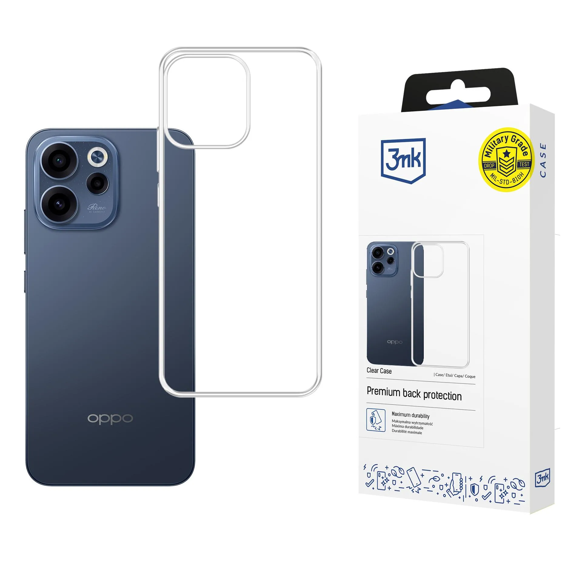 Etui 3mk Clear Case do Oppo Reno 15 F 5G / Reno 15 FS 5G (CPH2801) Przezroczysty