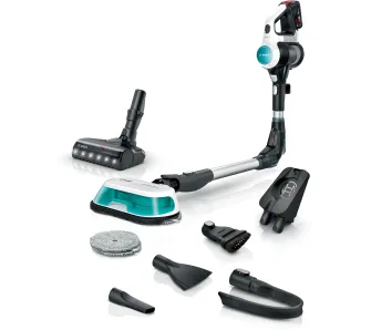 Odkurzacz bezprzewodowy Bosch Unlimited 7 ProHygienic Aqua BCS71HYG4 40min Funkcja mycia Wymienny akumulator
