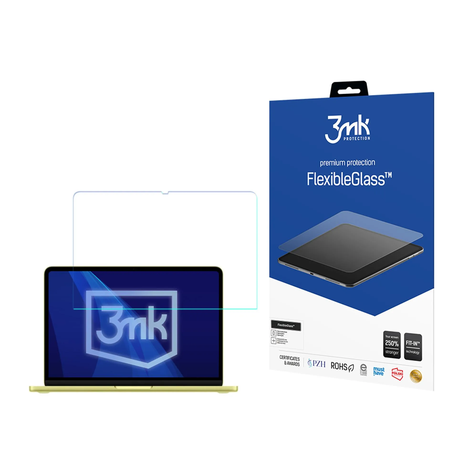 Szkło hybrydowe 3mk FlexibleGlass do Apple MacBook Neo A18 Pro 13"