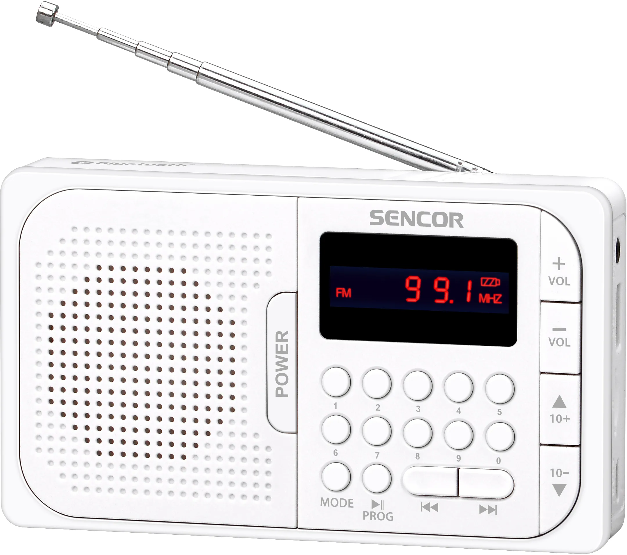 Radioodbiornik Sencor SRD 216 WH Radio FM Bluetooth Biały