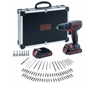 Wiertarko-wkrętarka Black&Decker BDCDC18BAFC-QW + akcesoria