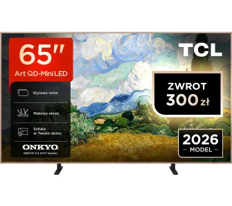 Telewizor TCL NXTVision 65A400 Pro 65" QD-Mini LED 4K 144Hz Google TV Funkcje AI Dolby Vision Dolby Atmos DTS-X HDMI 2.1 DVB-T2
