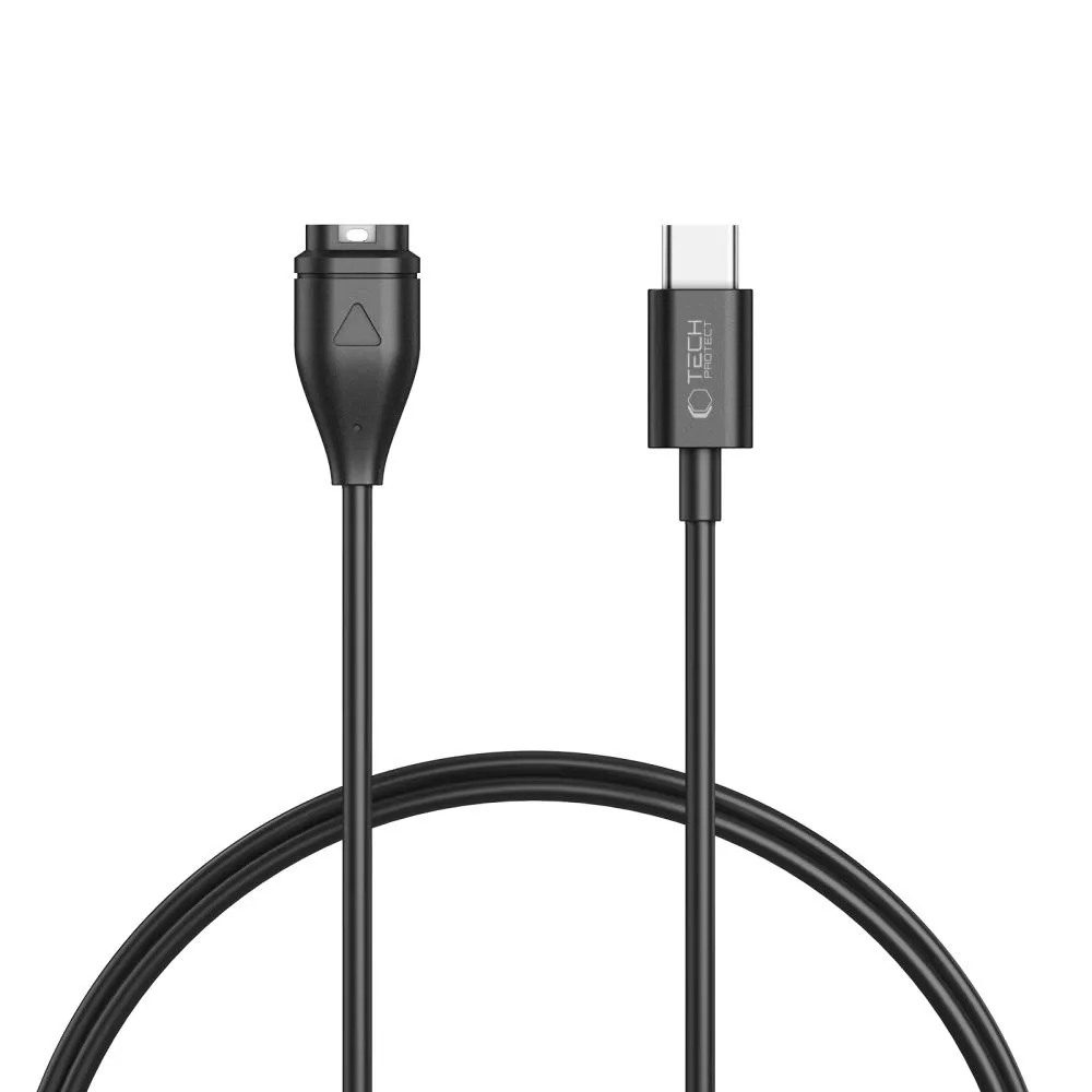 Kabel ładowania Tech-Protect MC04 USB-C do Garmin 1m Czarny