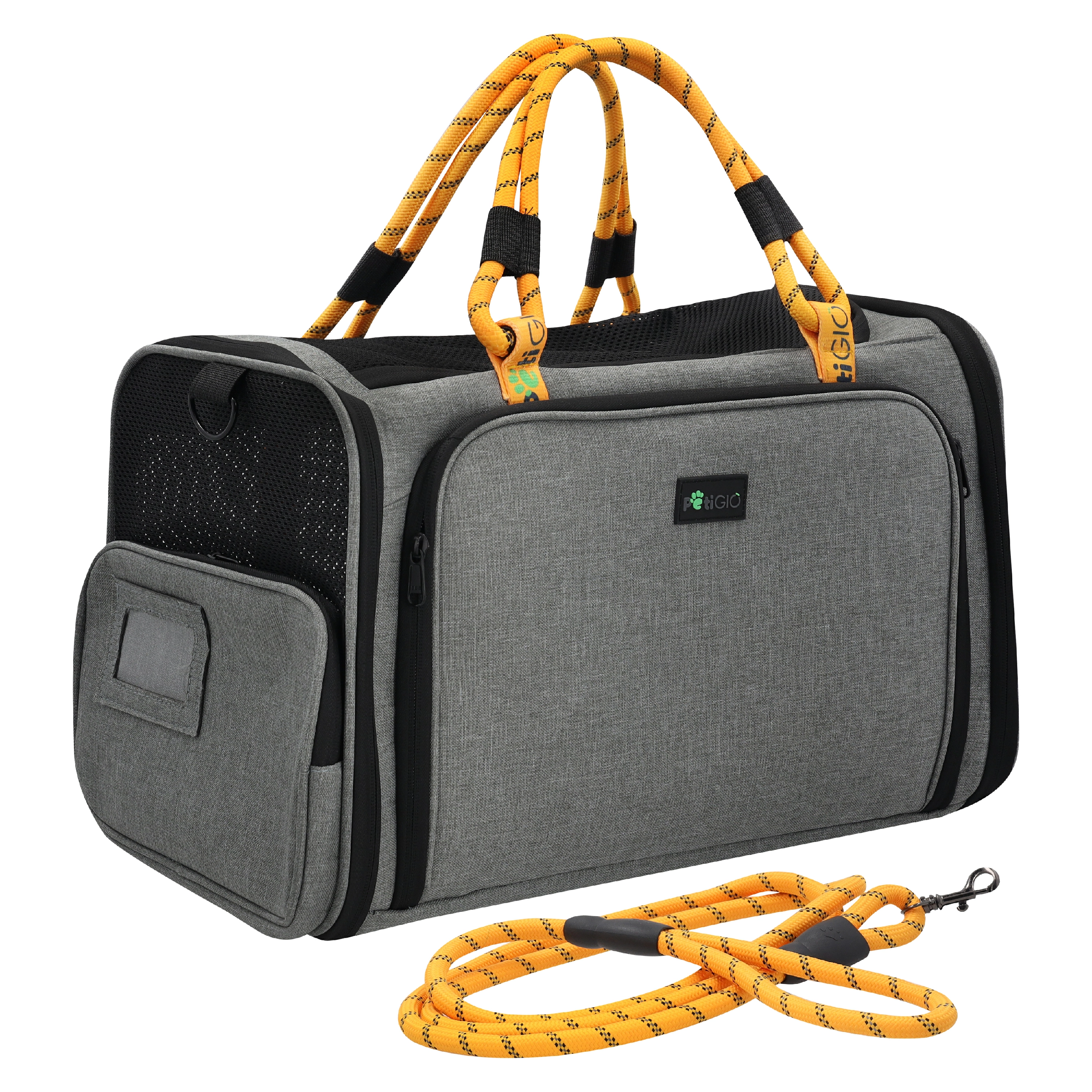 Transporter PetiGIO Torba Peti 754-G Szaro-żółty