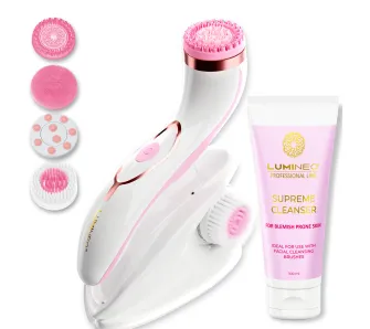 Szczoteczka do twarzy Lumineo Pro + Żel do skóry trądzikowej 100ml