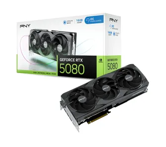 Karta graficzna PNY GeForce RTX 5080 Overclocked Triple Fan 16GB GDDR7 256bit DLSS 4