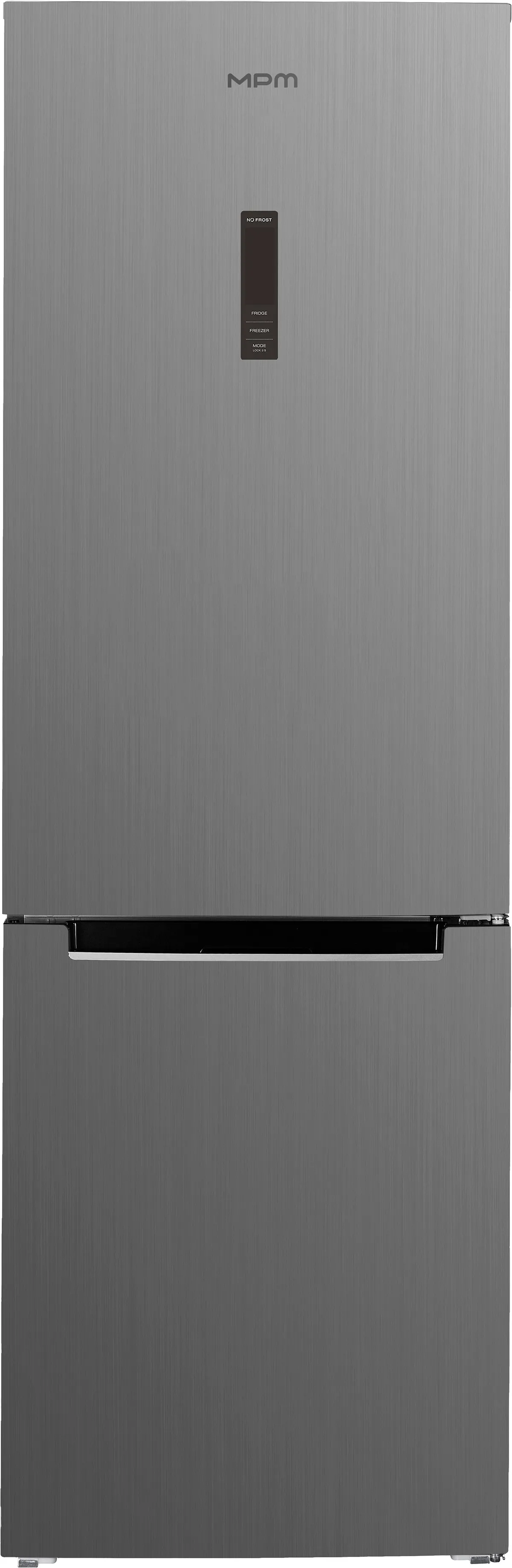 Lodówka MPM 402-FF-67/D Pełny No Frost 186cm Szuflada z kontrolą wilgotności Komora świeżości Ciemny srebrny