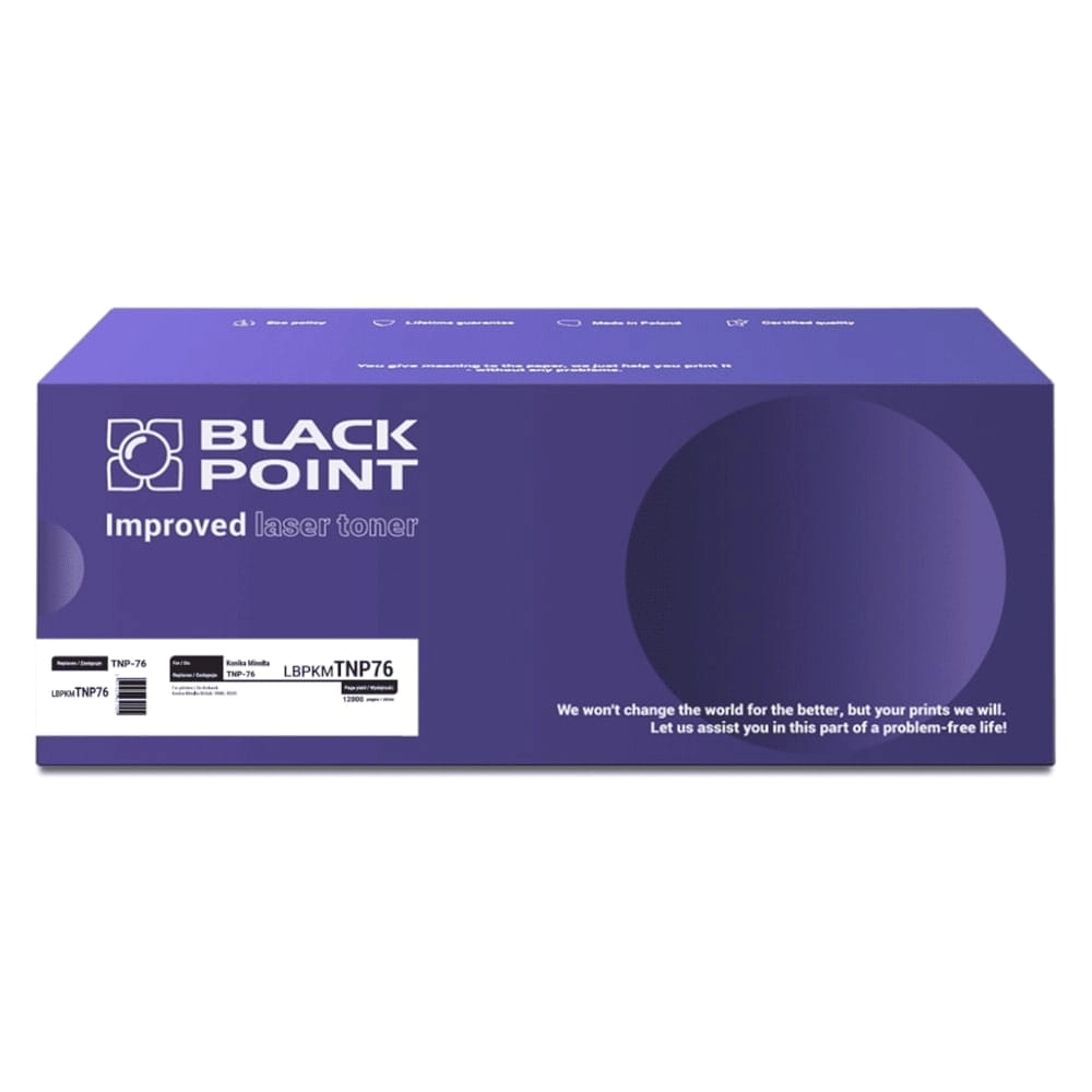 Toner Black Point LBPKMTNP76 (zamiennik TNP-76) Czarny