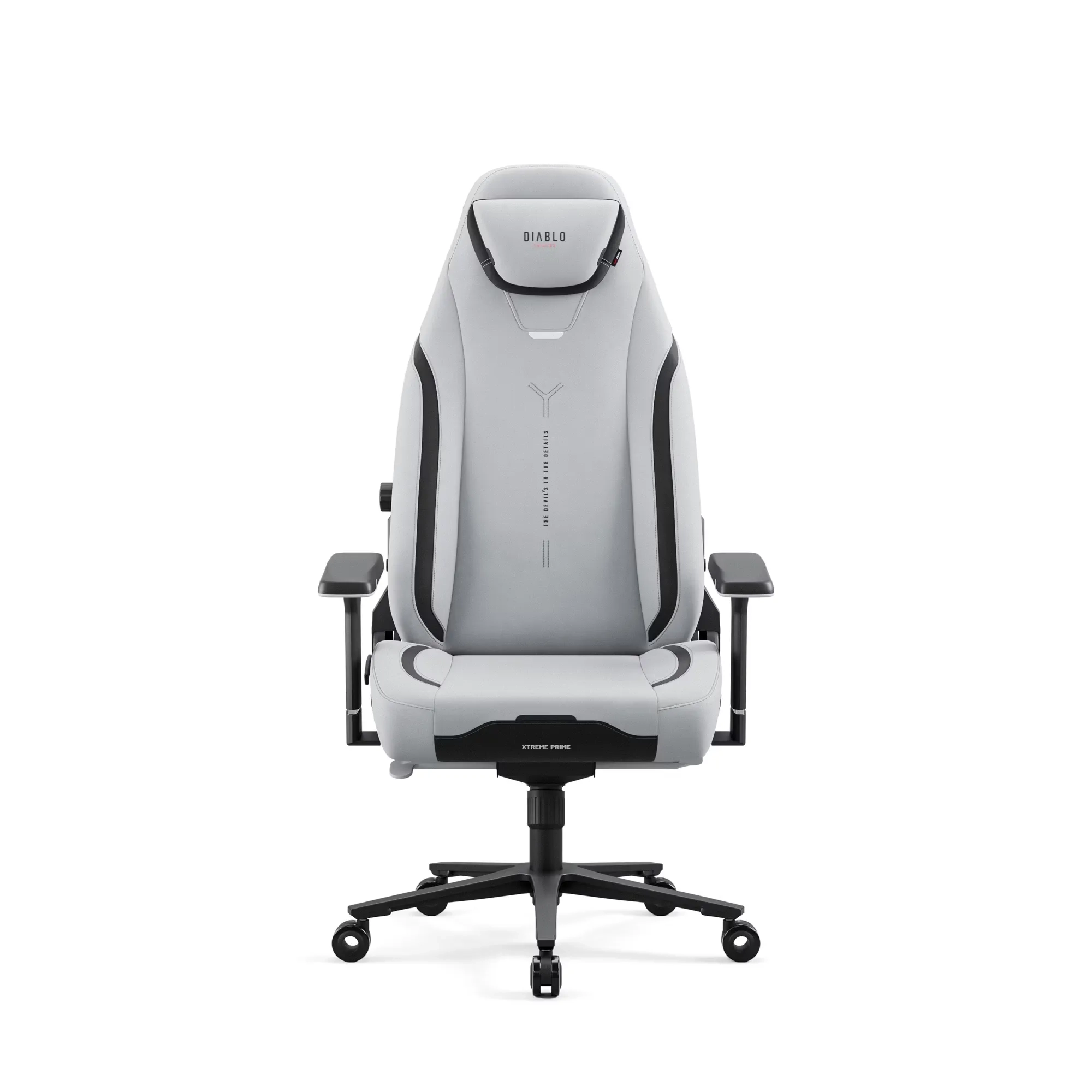 Fotel Diablo Chairs X.Eye Prime, Normal Size, Nightwolf Moon Gamingowy do 140kg Szary