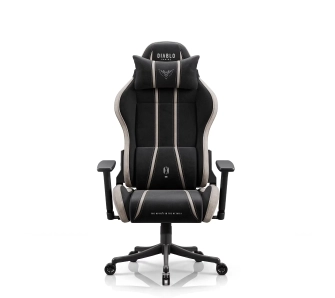 Fotel Diablo Chairs X-One 2.0 Small Camel Black Gamingowy do 90kg Tkanina Czarno-Beżowy