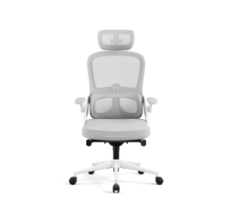 Fotel Diablo Chairs V-Light Biurowy do 110kg Tkanina Jasno-Szary
