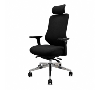 Fotel Jan Nowak AXIS Fabric Black Biurowy do 120kg Tkanina Czarny