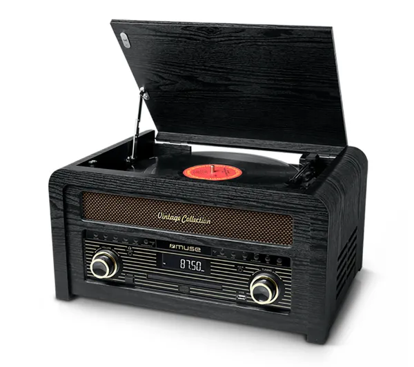 Muse MT-115 W Półautomatyczny Przedwzmacniacz Bluetooth Odtwarzacz CD Czarny
