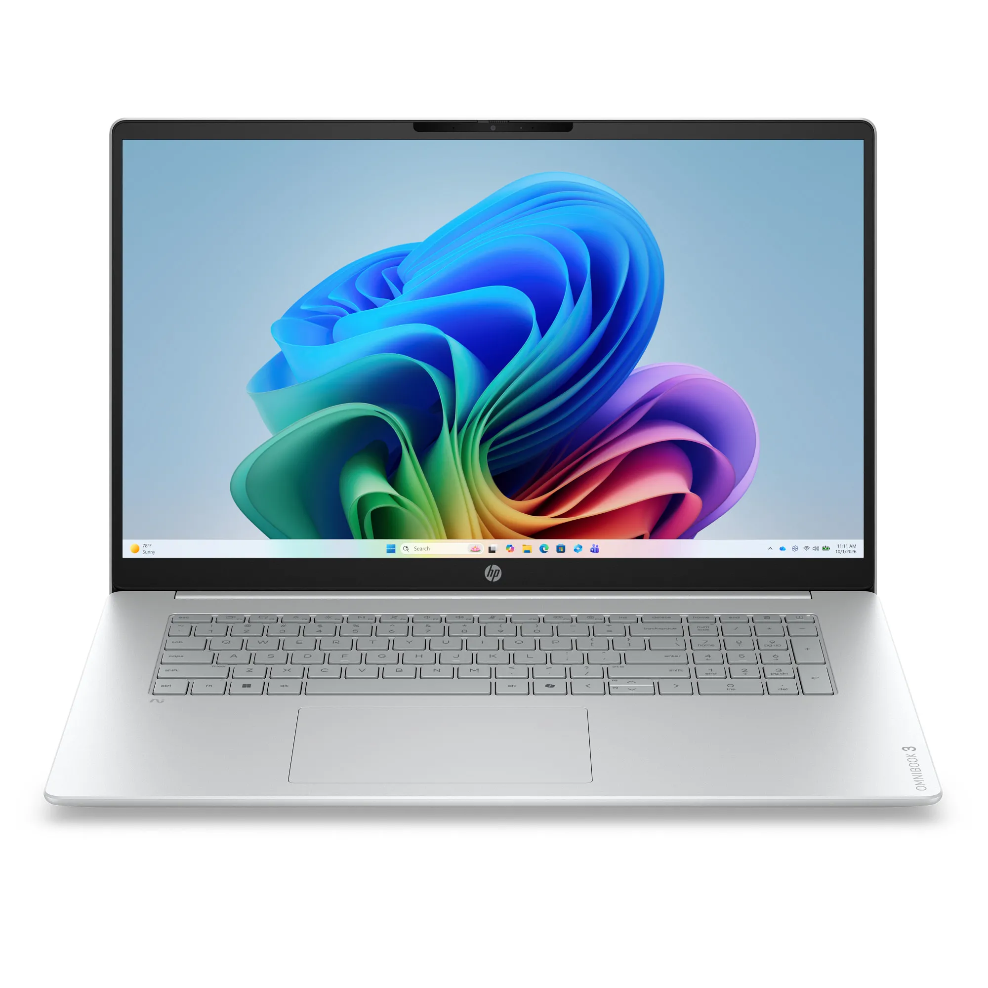 Laptop HP OmniBook 3 17-dm0000nwx 17,3" Ryzen AI 7 445 16GB RAM 512GB Dysk SSD Win11 Srebrny Funkcje AI