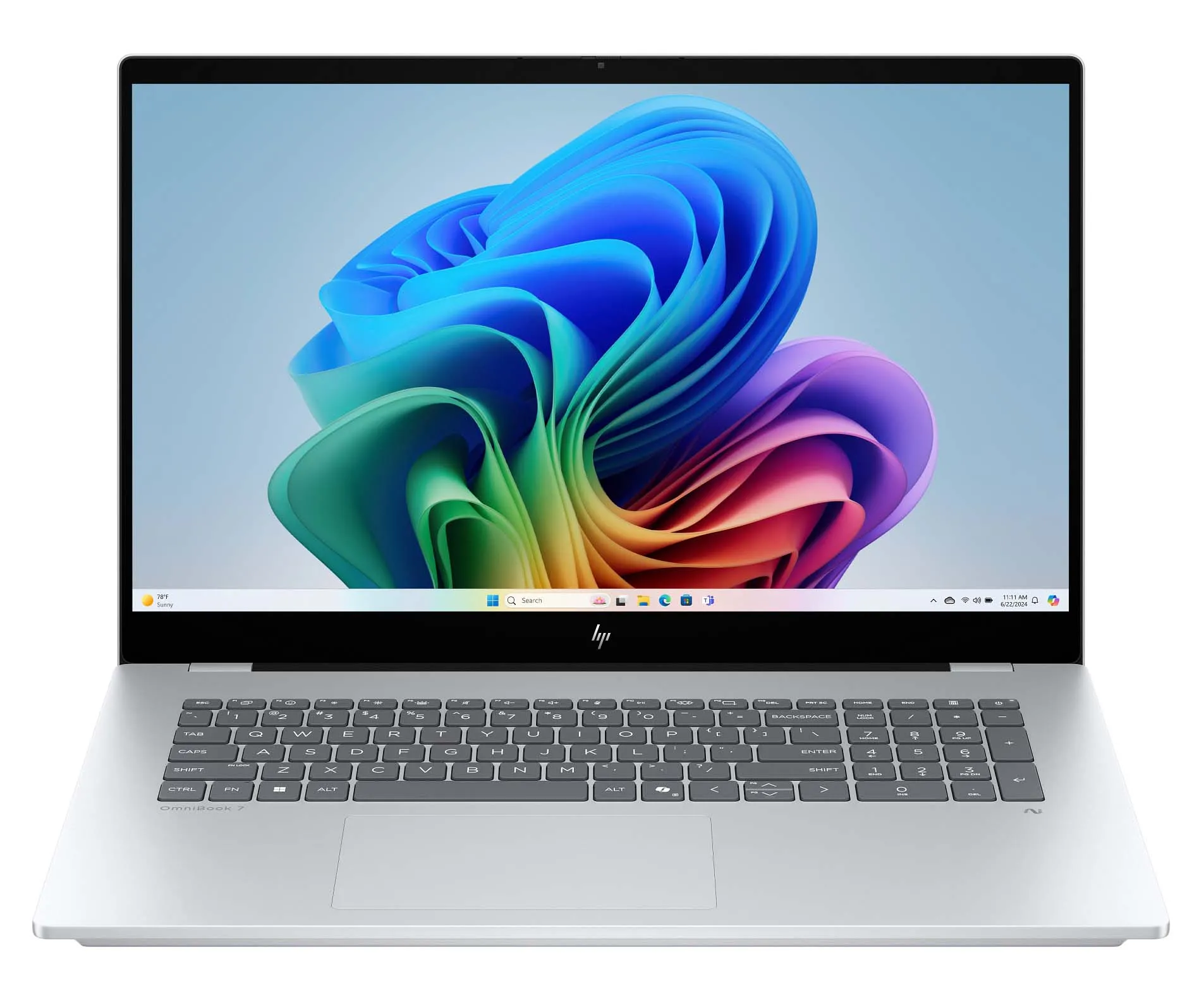Laptop HP OmniBook 7 17-dc0001nwx 17,3" Ultra 7 258V 32GB RAM 1TB Dysk SSD Win11 Srebrny Funkcje AI