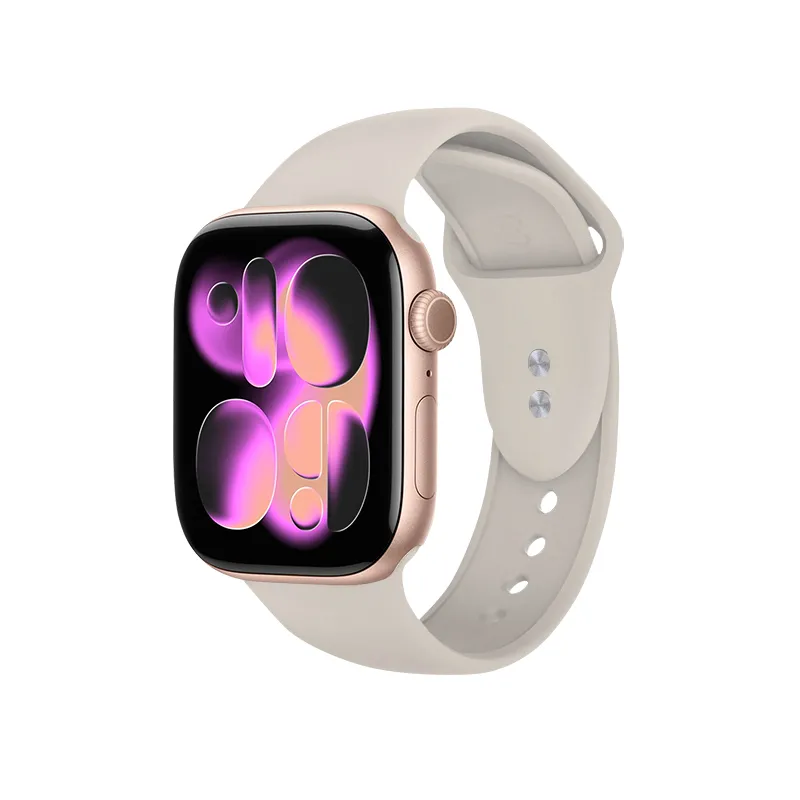 Pasek Crong Liquid do Apple Watch 38/40/41/42mm Kamienny beż