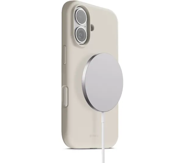 Crong Color Cover Magnetic MagSafe do iPhone 17 Kamienny beż