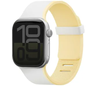 Pasek UNIQ Revix IV Premium do Apple Watch 42/41/40mm Edition Reversible Magnetic Biały-żółty