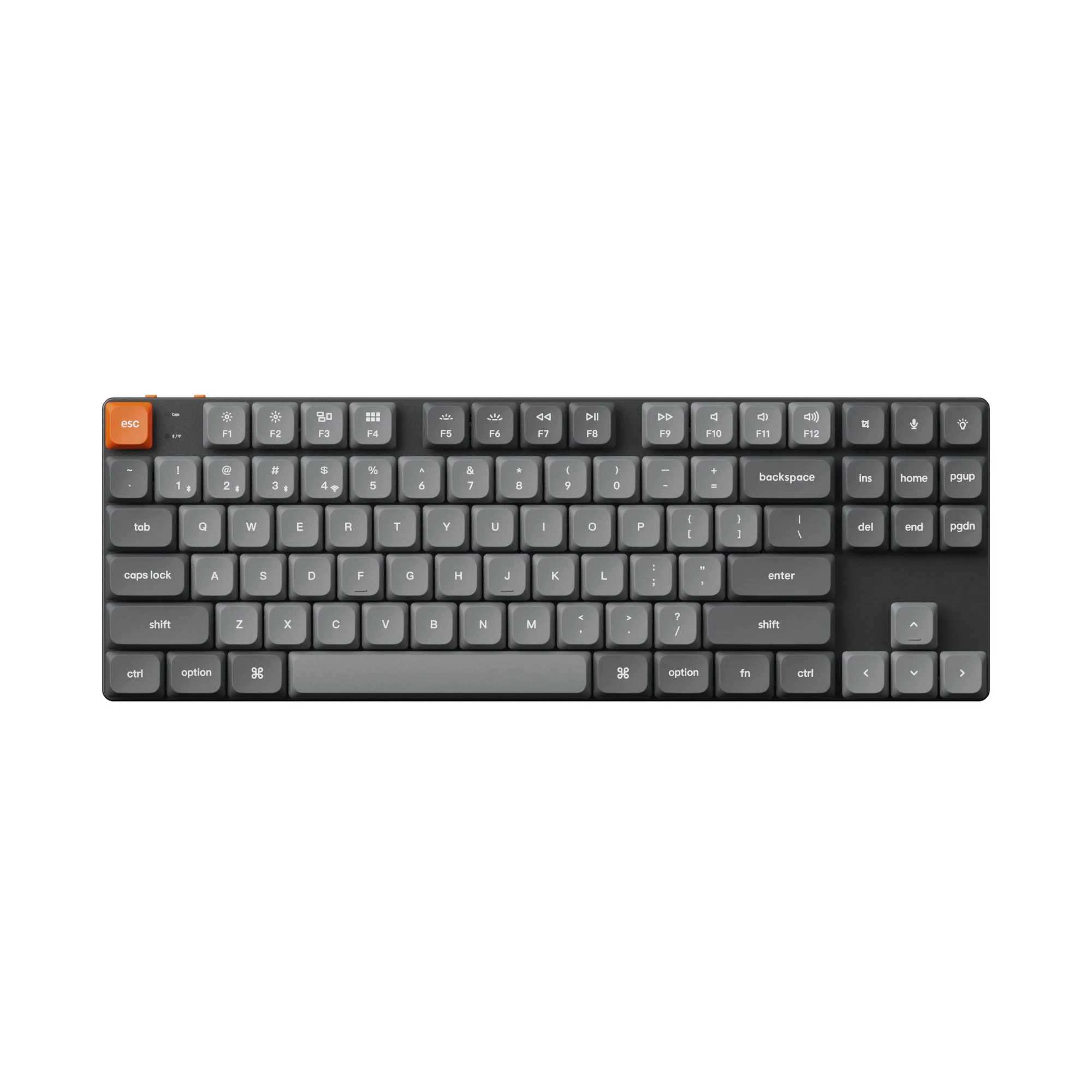 Klawiatura mechaniczna Keychron K1 Max Low-Profile Gateron Brown Switch Czarno-Szary