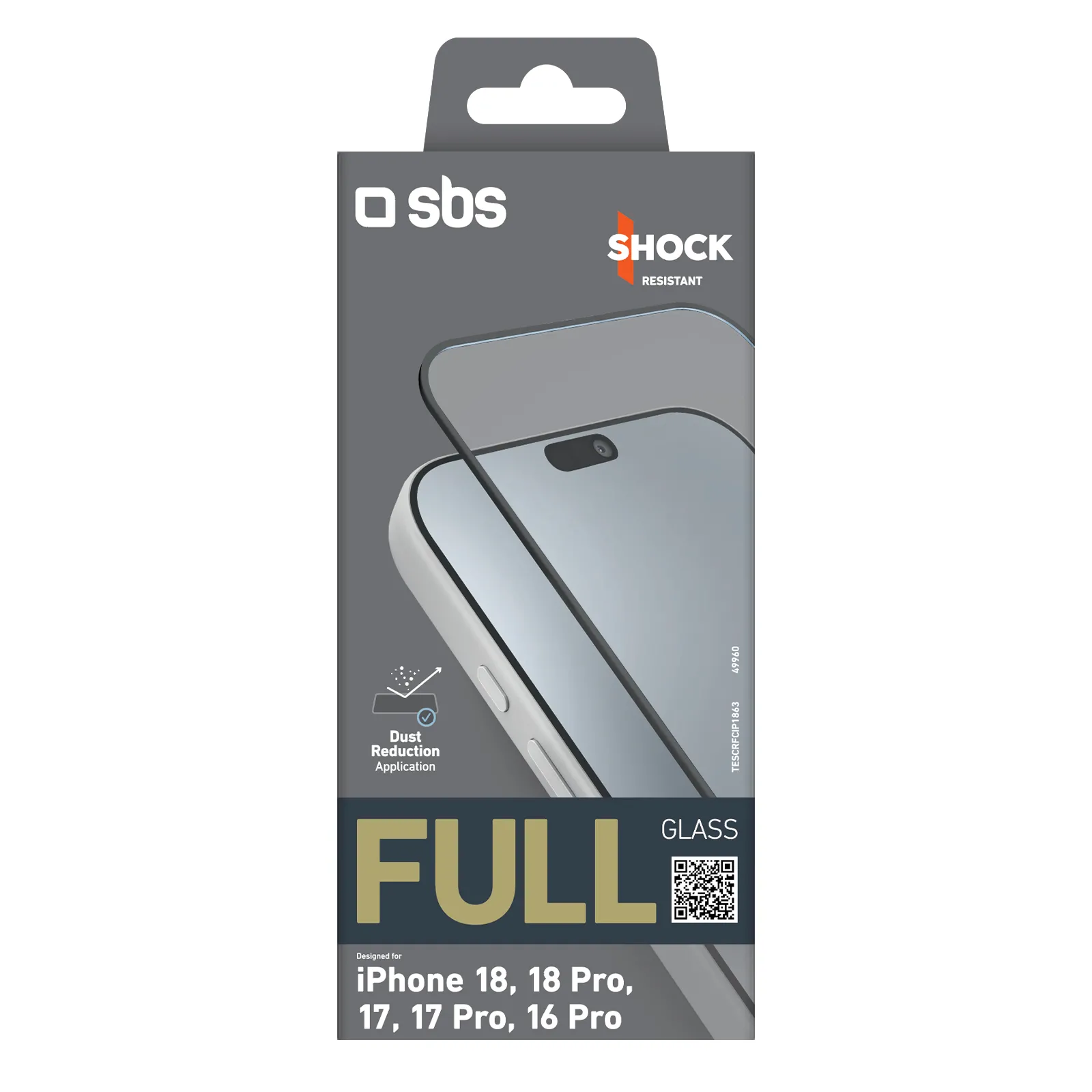 Szkło hartowane SBS Full Cover do iPhone 18/18 Pro