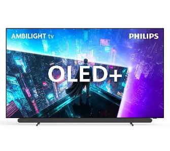 Telewizor Philips OLED+ 55OLED911/12 55" WOLED 4K 165Hz TitanOS Funkcje AI Ambilight Dolby Vision Dolby Atmos Dźwięk B&W HDMI 2.1