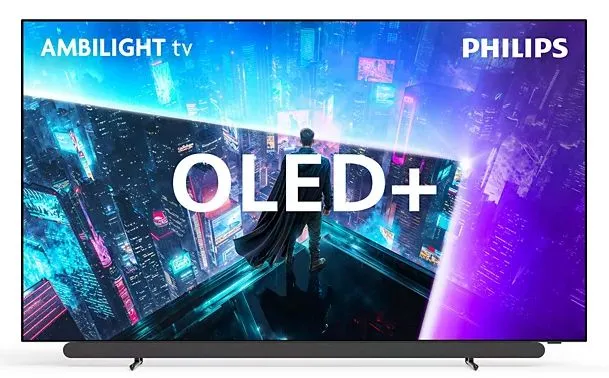 Telewizor Philips 65OLED911/12 65" WOLED 4K 165Hz TitanOS Funkcje AI Ambilight Dolby Vision Dolby Atmos Dźwięk B&W HDMI 2.1