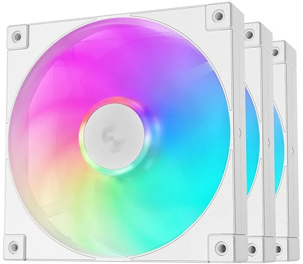 Zestaw wentylatorów DeepCool FD14 ARGB 140mm 3szt. Biały