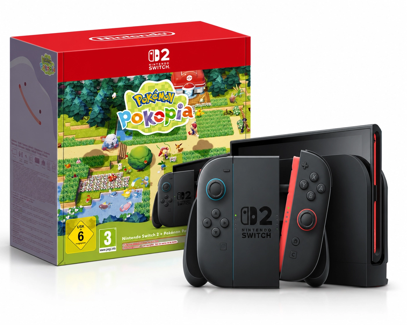 Konsola Nintendo Switch 2 Joy-Con Czarny + Pokemon Pokopia