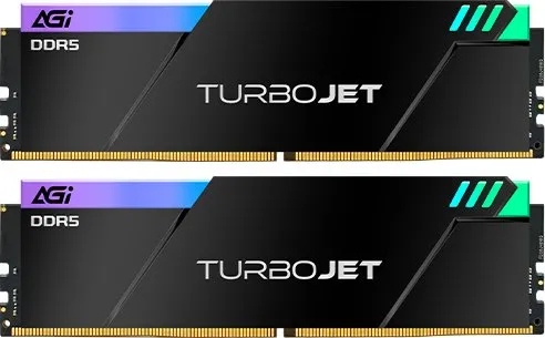 Pamięć AGI Technology UD858 TurboJet RGB DDR5 32GB (2x16GB) 6000 CL30 Czarny