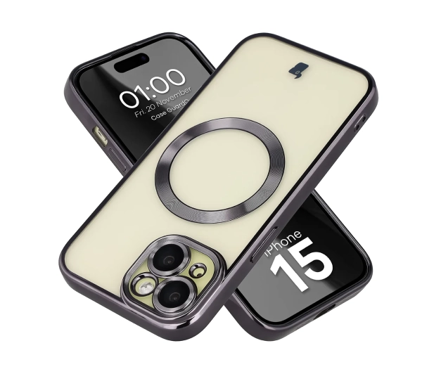 Bizon Case GuardO do iPhone 15 Czarny