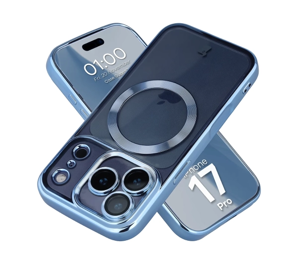 Bizon Case GuardO do iPhone 17 Pro Jasnoniebieski