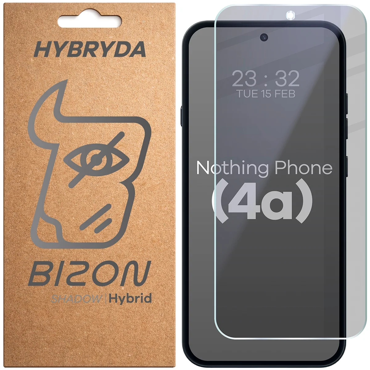 Szkło hybrydowe Bizon prywatyzujące Hybrid Shadow do Nothing Phone 4a
