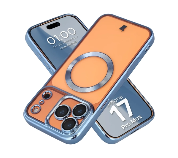 Bizon Case GuardO do iPhone 17 Pro Max Jasnoniebieski