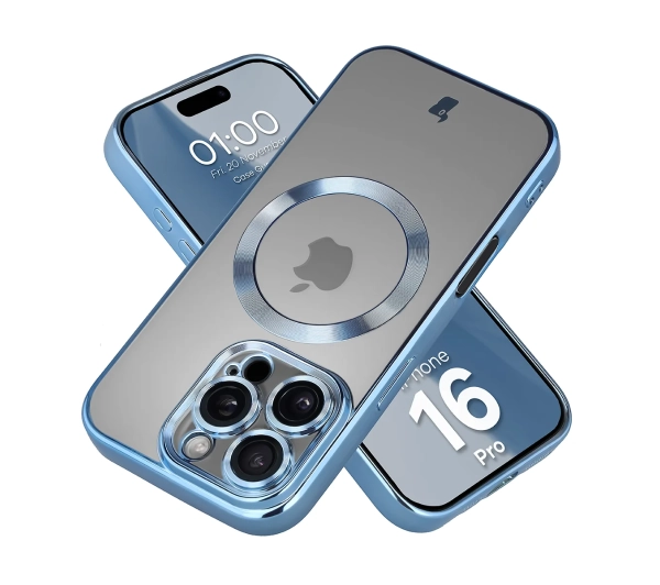 Bizon Case GuardO do iPhone 16 Pro Max Jasnoniebieski