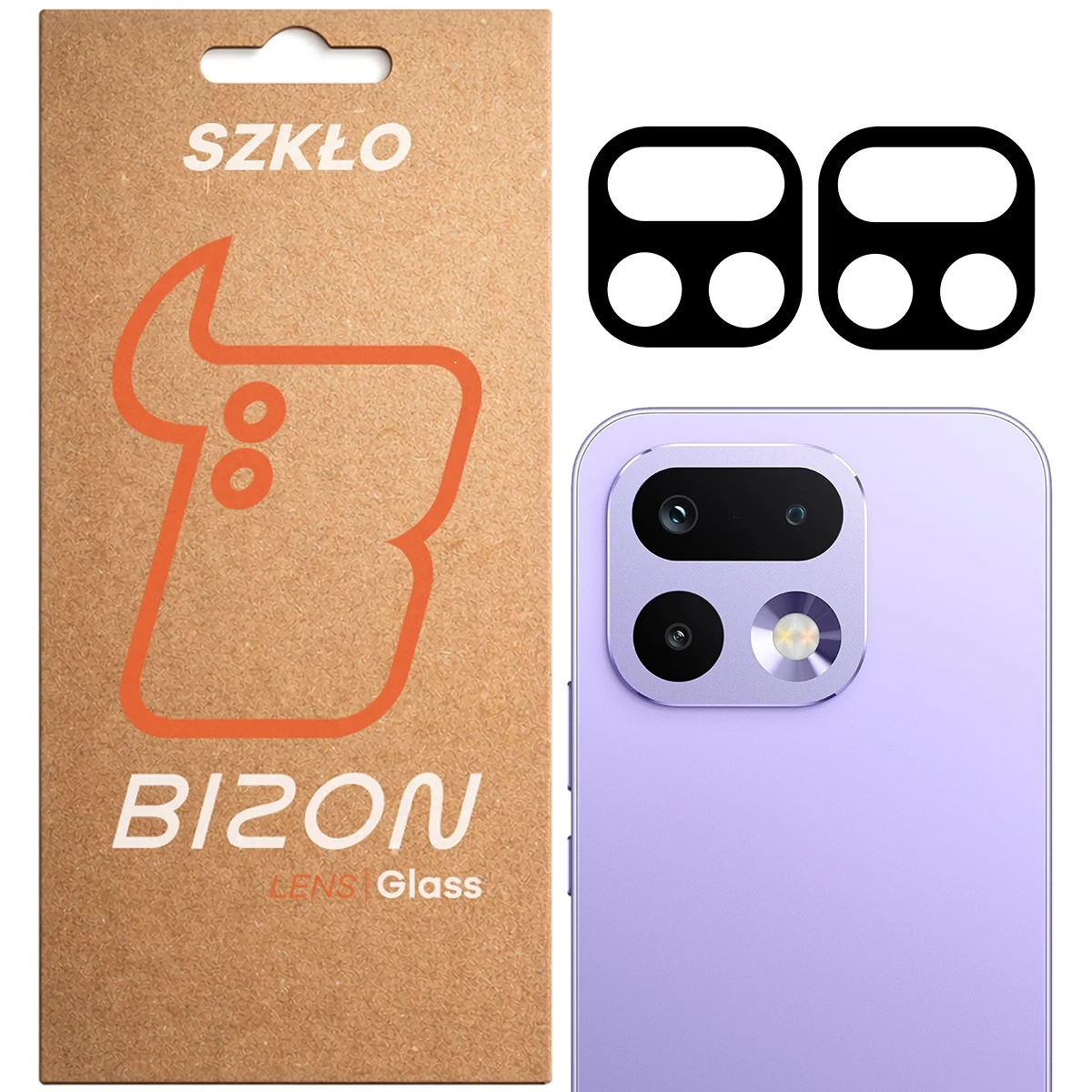 Szkło ochronne Bizon na aparat Glass Silk Lens do Realme 16 Pro 5G 2 sztuki
