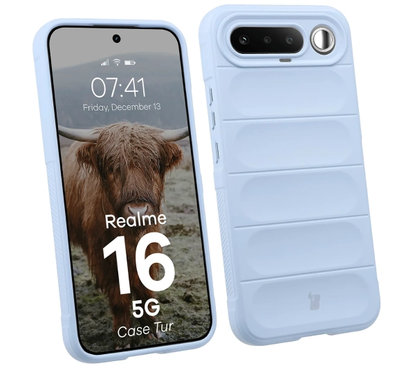 Bizon Case Tur do Realme 16 5G Jasnoniebieski