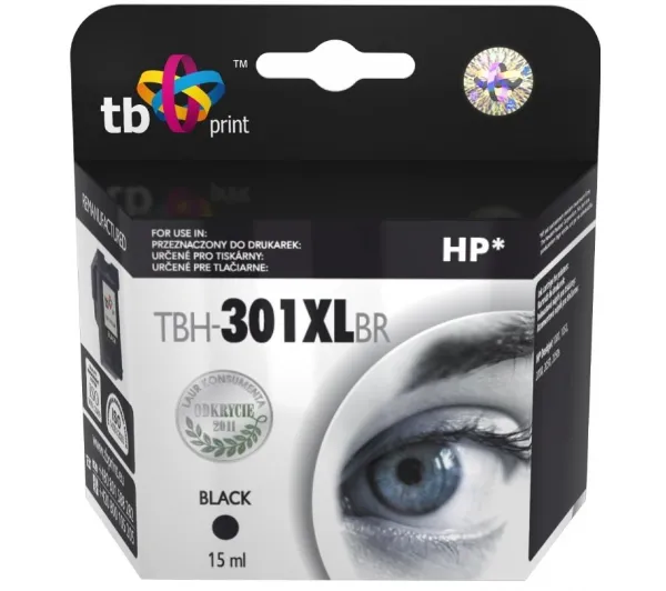 TB Print TBH-301XLBR (zamiennik 301XL) Czarny 15 ml