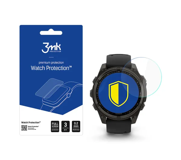 3mk Watch Protection FlexibleGlass do Garmin Fenix 8 Solar/Sapphire 47mm