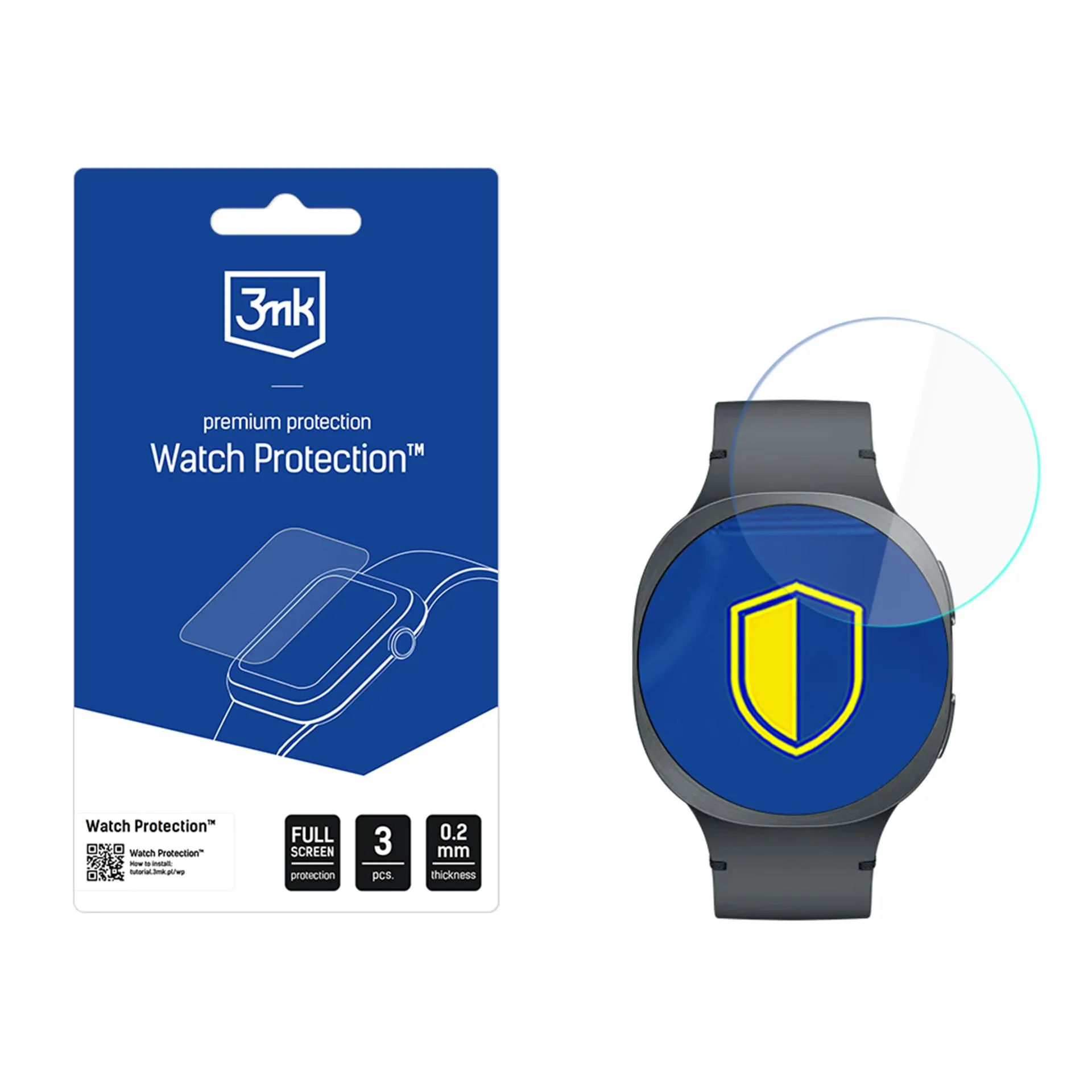 Szkło hybrydowe 3mk Watch Protection FlexibleGlass do Samsung Galaxy Watch8 44mm/ 9 44mm