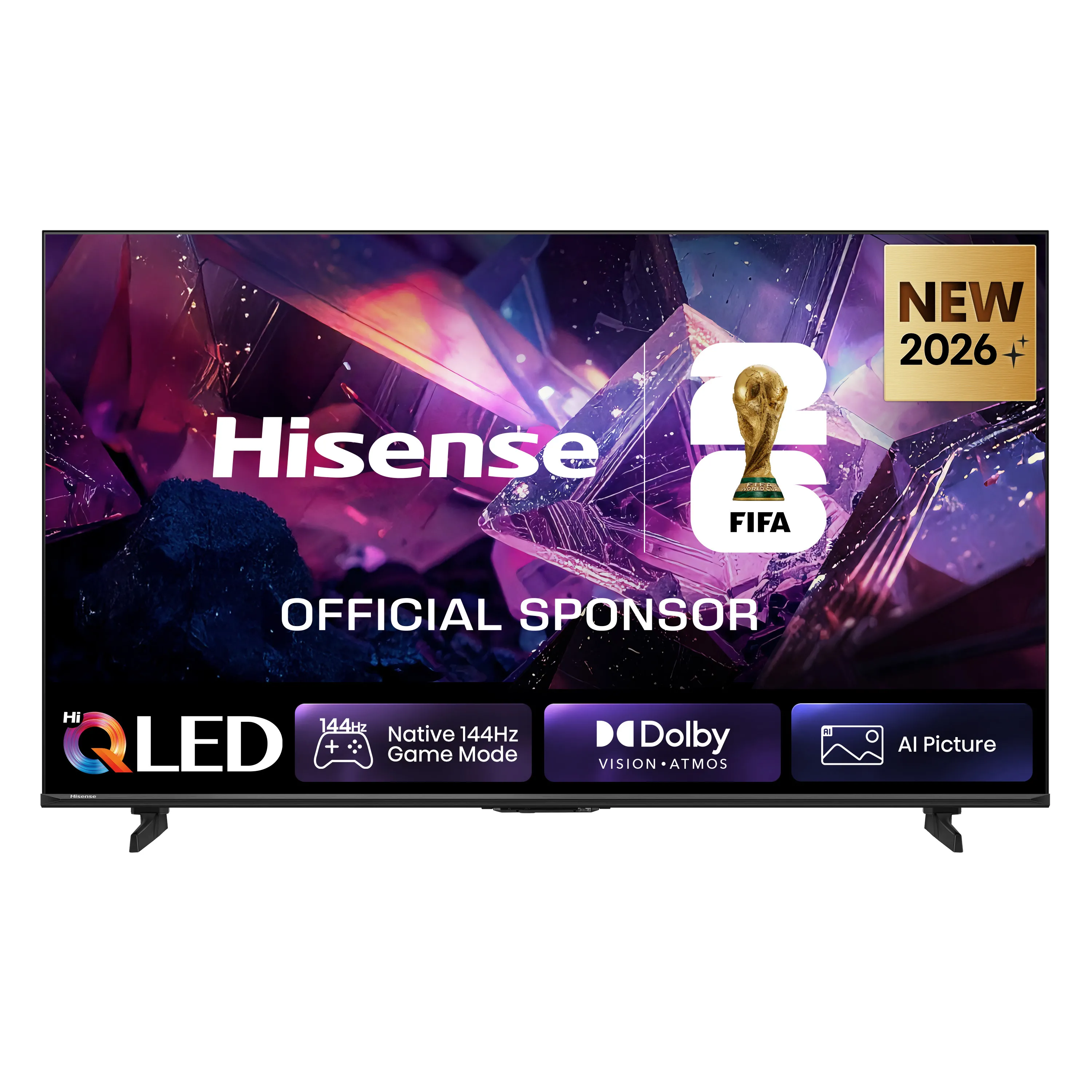 Telewizor Hisense 55E7S PRO 55" QLED 4K 144Hz Smart TV Funkcje AI Dolby Vision Doby Atmos HDMI 2.1 DVB-T2