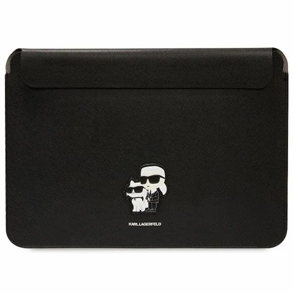 Etui na tablet Karl Lagerfeld Saffiano Karl&Choupette 14" Czarny