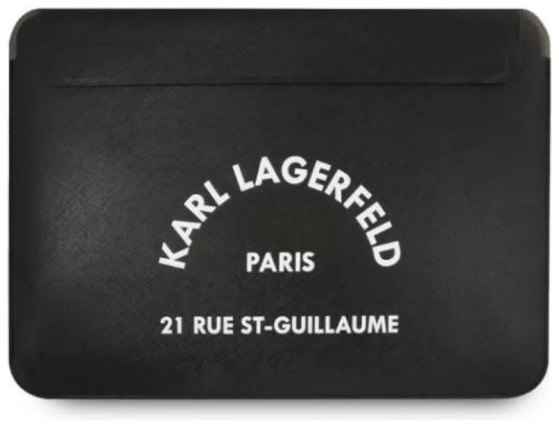 Etui na laptop Karl Lagerfeld Saffiano RSG 13" Czarny