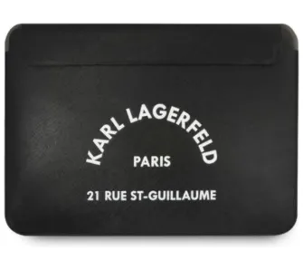 Etui na laptop Karl Lagerfeld Saffiano RSG 13" Czarny
