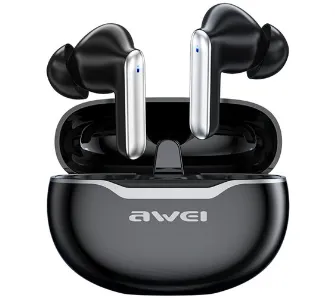 Słuchawki bezprzewodowe Awei T50 Pro Smart Touch TWS Dokanałowe Bluetooht 5.3 Czarny
