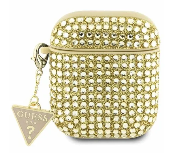 Guess Rhinestone do Apple AirPods 1/2 Złoty