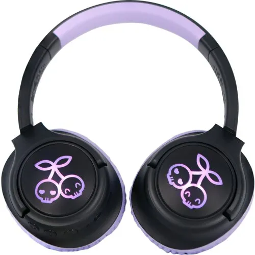 Słuchawki bezprzewodowe OTL Technologies LED Kuromi Nauszne Bluetooth 5.3 Czarno-fioletowy