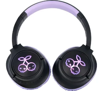 Słuchawki bezprzewodowe OTL Technologies LED Kuromi Nauszne Bluetooth 5.3 Czarno-fioletowy