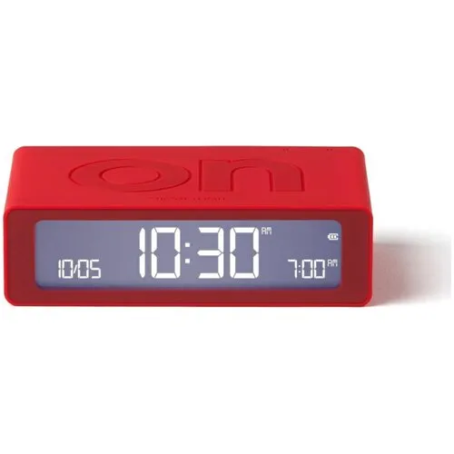 Budzik Lexon Flip Mini Red LR158R4 Czerwony