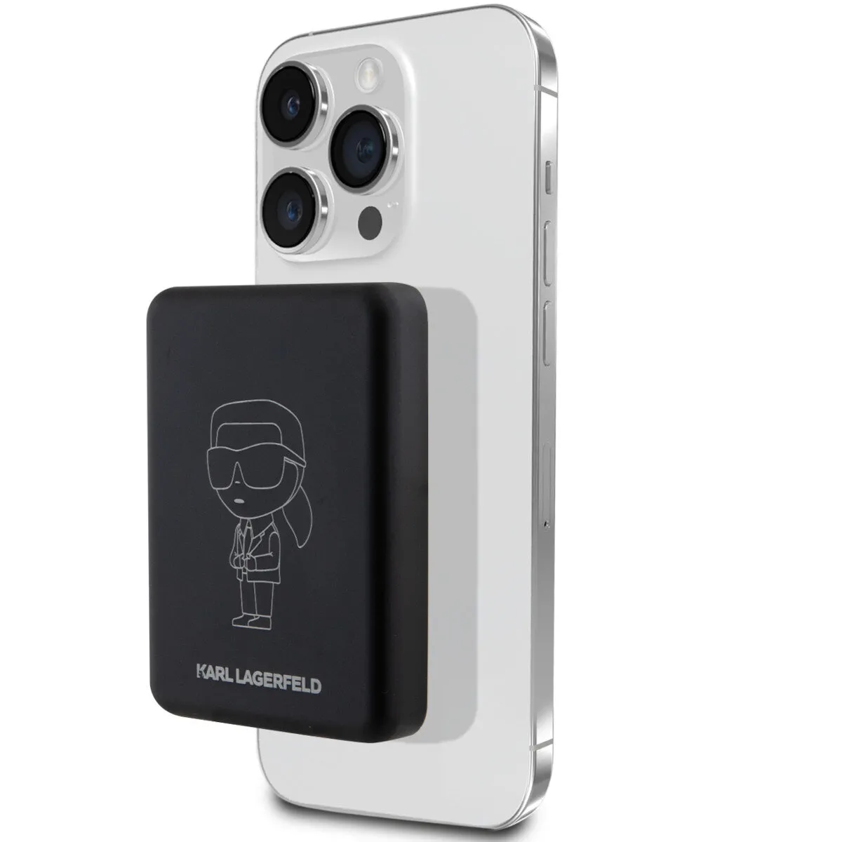 Powerbank Karl Lagerfeld Outline Ikonik MagSafe 5000 mAh 15W Czarny