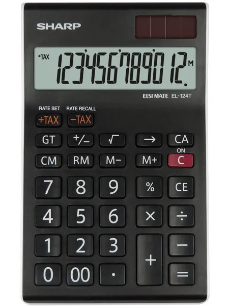 Kalkulator Sharp EL124TWH Czarny